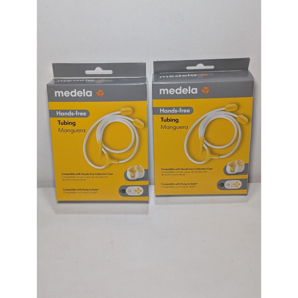 Medela Hands-Free Tubing Lot of 2 Pump In Style Collection Cups I0I045766 New